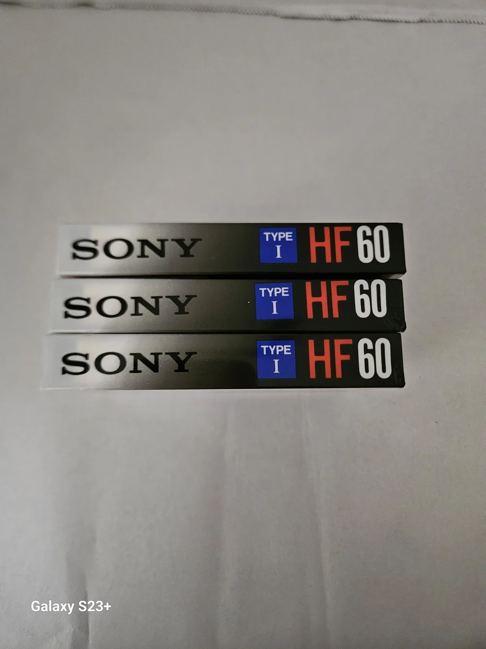 Sony HF 60 Cassette Tape (3-Pack) - Silver & Red